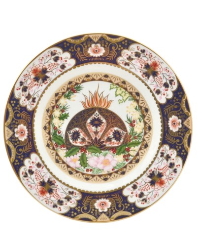 Royal Crown Derby Imari Flaming Christmas Pudding Christmas Plate 1997 Figurines & Collectables, Royal Crown Derby , Royal Crown Derby , Homewares, Royal Crown Derby, Christmas Gifts image