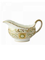 Royal Crown Derby Panel Green Sauce / Gravy Boat