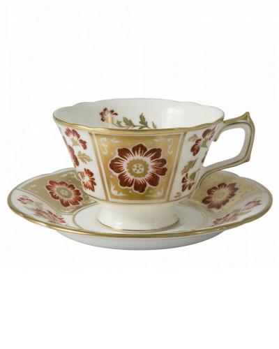Showing image for Royal Crown Derby Panel Red Tea Cup & Saucer Royal Crown Derby Panel Red Tea Cup & Saucer image
