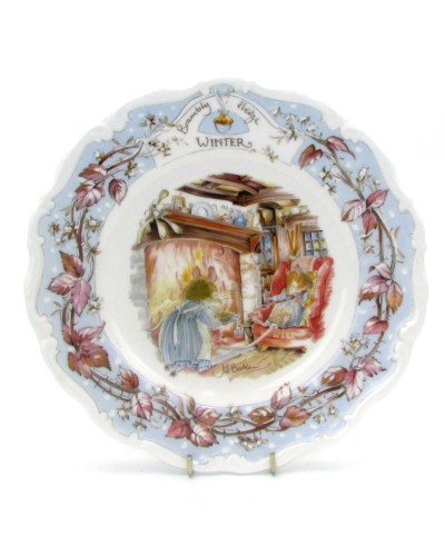Winter Royal Doulton Brambly Hedge Four Seasons plate Royal Doulton, Collectors Plates, Homewares, Royal Doulton, Royal Doulton Collectors Plates, Royal Doulton Plates, Pre Owned image