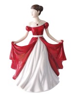 Royal Doulton July Ruby Birthstone Petites Figurine HN5632 