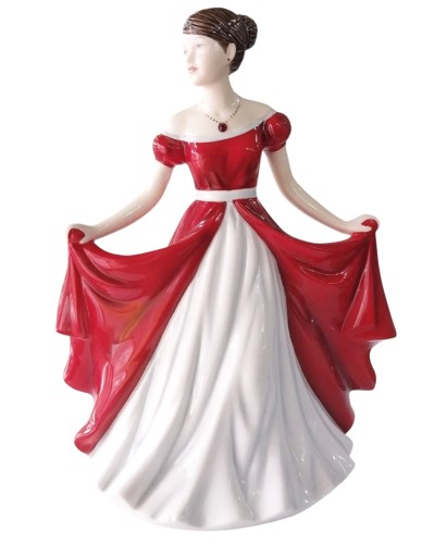 Royal Doulton July Ruby Birthstone Petites Figurine HN5632 image
