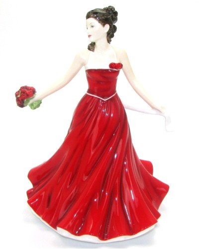 Royal Doulton June Rose 'Love' Flower of the Month Petite Figurine HN5505 image