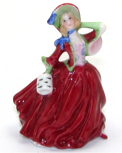 Royal Doulton Autumn Breeze M241 Miniature Pretty Ladies Figurine image