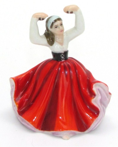 Royal Doulton Karen Miniature Pretty Ladies Figurine M204 Royal Doulton, Figurines & Collectables, Royal Doulton, Royal Doulton Miniature, Pre Owned image