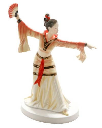 Royal Doulton Chinese Fan Dance Dances Of The World Figurine HN5568 image