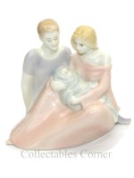 Royal Worcester New Born Coloured Moments Figurine