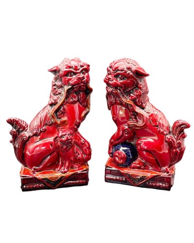 Royal Doulton Flambé Limited edition Qinghai Fu Dogs BA 34 & BA 35 Royal Doulton, Figurines & Collectables, Royal Doulton, Royal Doulton, Pre Owned image