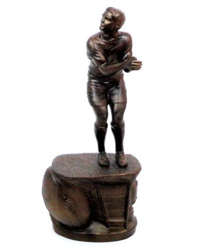 Royal Doulton Rugby Player Bronze Effect Sporting Figurine SG3 image