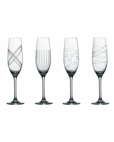 Royal Doulton Party Champagne Flutes (Set of 4 Mixed Designs) Royal Doulton, Royal Doulton, Royal Doulton, Brand New , Christmas Gifts, Wedding Gifts image