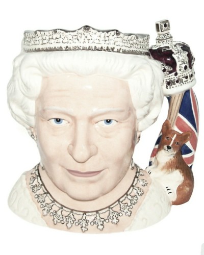 Royal Doulton Queen Elizabeth II Character Toby Jug D7256 image
