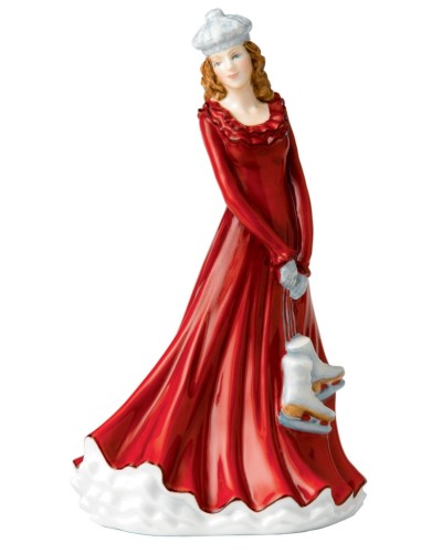 Royal Doulton Skating Season Christmas Day Petite of the year 2014 HN5675 Royal Doulton, Royal Doulton Petite Pretty Ladies, Figurines & Collectables, Royal Doulton, Pre Owned, Christmas Gifts image