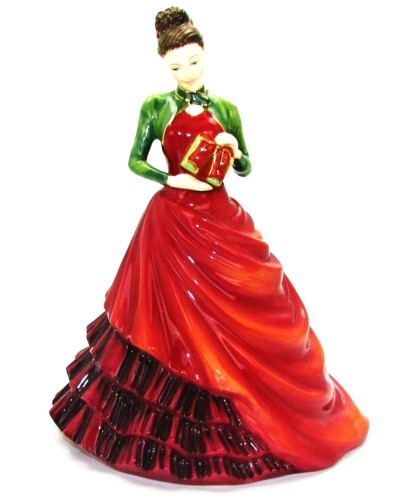 Royal Doulton A Christmas Gift Christmas Day 2012 Pretty Ladies HN5547 Royal Doulton, Royal Doulton Petite Pretty Ladies, Figurines & Collectables, Royal Doulton, Pre Owned, Christmas All, Christmas Gifts image