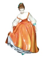 Royal Doulton Fair Lady Orange Dress Petite Pretty Ladies Figurine HN5274 Royal Doulton Fair Lady Orange Dress Petite Pretty Ladies Figurine HN5274