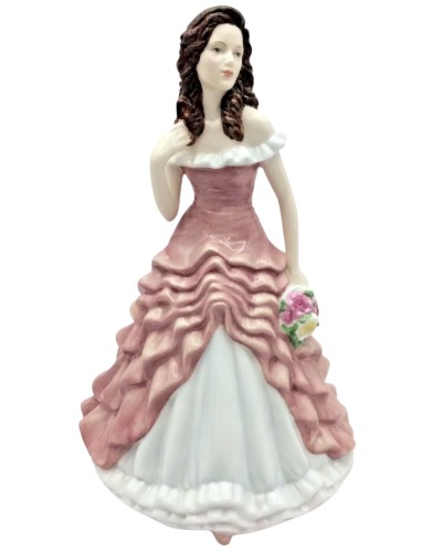 Royal Doulton November Chrysanthemum Flower of the Month Petite Figurine HN5510 image