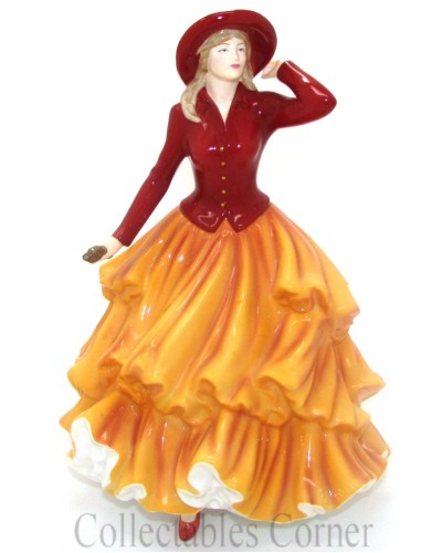 Royal Doulton Autumn Walk Seasons Pastimes Pretty Ladies Figurine HN5257 image
