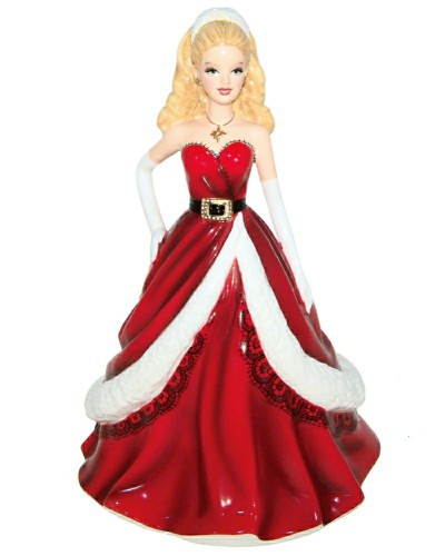 Royal Doulton Holiday Barbie Pretty Ladies Christmas 2011 Figurine HN5531 Royal Doulton, Royal Doulton Contemporary Pretty Ladies, Pretty Ladies, Figurines & Collectables, Royal Doulton, Pre Owned, Christmas All, Christmas Gifts image