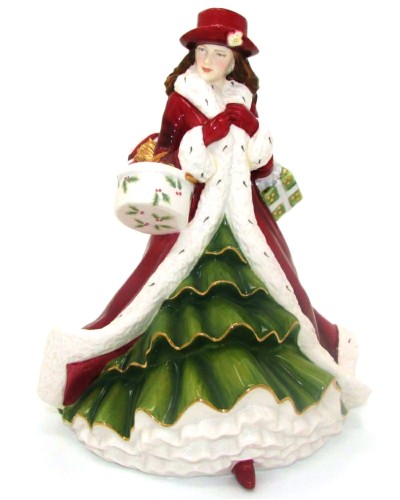 Royal Doulton Christmas Day 2010 Christmas Annuals Figurine HN5379 Royal Doulton, Royal Doulton Contemporary Pretty Ladies, Pretty Ladies, Figurines & Collectables, Royal Doulton, Pre Owned, Christmas All image