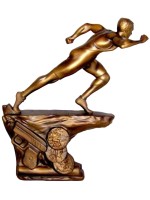 Royal Doulton Sprinter SG6 Bronze Effect Porcelain Sporting Figurine