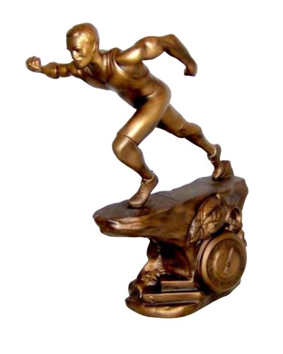 Royal Doulton Sprinter SG6 Bronze Effect Porcelain Sporting Figurine image