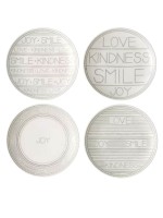 Royal Doulton Taupe Side Plates 16 cm by Ellen DeGeneres (Set of 4)