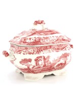 Spode Cranberry Italian Soup Tureen
