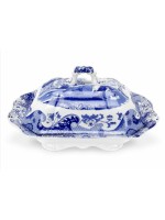 Spode Blue Italian Covered Vegetable Dish