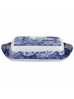 Spode Blue Italian Butter Dish