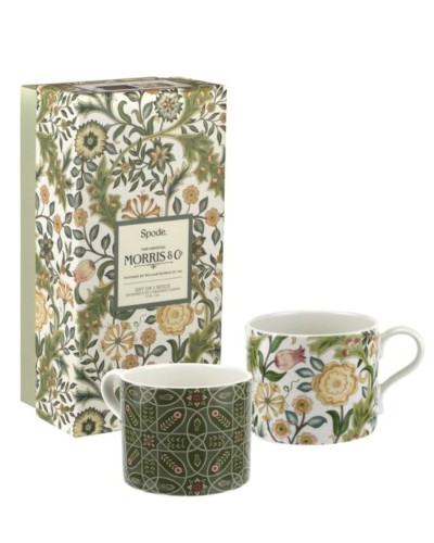 Spode The Original Morris & Co Willamina & Brophy Trellis Set of 2 Mugs Tableware, Portmeirion, Portmeirion , Homewares, Brand New , Christmas Gifts, Wedding Gifts, mugs image