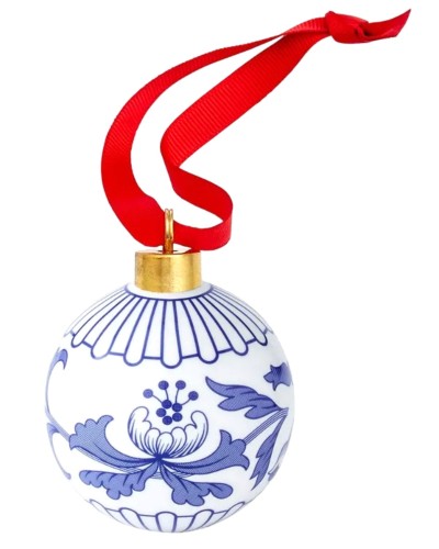 Showing image for Spode Blue Italian Floral Christmas Tree Bauble Spode Blue Italian Floral Christmas Tree Bauble image