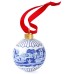 Spode Blue Italian Scenic Christmas Tree Bauble image