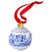 Spode Blue Italian Scenic Christmas Tree Bauble image