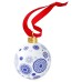 Spode Blue Italian Brocato Christmas Tree Bauble Tableware, Portmeirion, Portmeirion , Brand New , IT`S CHRISTMAS, Christmas Decorations, Spode Christmas image