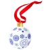 Spode Blue Italian Brocato Christmas Tree Bauble Tableware, Portmeirion, Portmeirion , Brand New , IT`S CHRISTMAS, Christmas Decorations, Spode Christmas image
