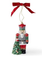 Spode Christmas Tree Houndstooth Nutcracker Ornament