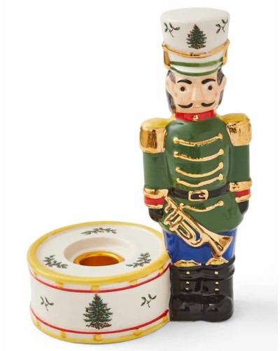 Spode Christmas Tree Nutcraker Candle Holder Green Tableware, Portmeirion, Portmeirion , Christmas Decorations, Brand New , Christmas All, Christmas Decorations image