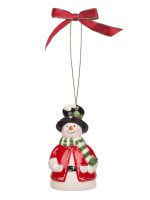Spode Christmas Tree Snowman Hanging Ornament