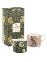 Spode The Original Morris & Co Mugs Pimpernel and Forest Hare Set of 2 Mugs 