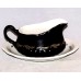 Grindley Satin White Pottery Gravy / Sauce Boat & Stand Tableware, Grindley, Grindley Pottery image