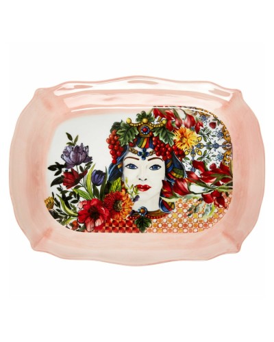 Showing image for Baci Milano Rustic Style Decorated Coral Porcelain Oven Dish W 32 x D 23 x H 6 cm Baci Milano Rustic Style Decorated Coral Porcelain Oven Dish W 32 x D 23 x H 6 cm Tableware, Homewares, Brand New , Christmas Decorations, Christmas Gifts, Baci Milano image