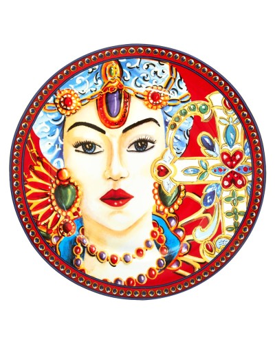 Baci Milano Le Gioie Rustic Style Multicolour Face Plate 31 x 31 cm Tableware, Homewares, Brand New , Christmas Decorations, Christmas Gifts, Baci Milano image