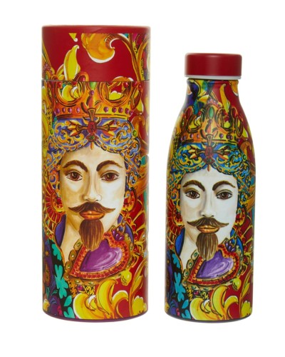 Baci Milano Le Gioie Red Mood Printed Stainless Steel Bottle image