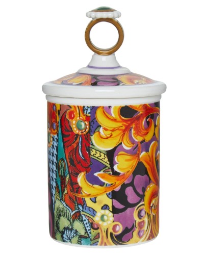 Baci Milano Multicoloured Patterned Covered Jar Tableware, Homewares, Brand New image