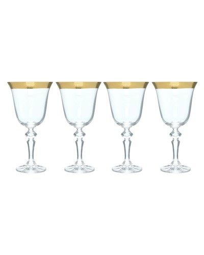Showing image for Cristalleria Filli Fumo Gold Trimmed Wine Glasses set of 4 Cristalleria Filli Fumo Gold Trimmed Wine Glasses set of 4 Homewares, Brand New , Glassware image