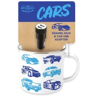 Robert Frederick Gentlemen's Emporium Enamel Cars Mug & USB Adapter Set Gift Set