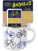 Robert Frederick Gentlemen's Emporium Enamel Bicycles Mug & Repair Kit Gift Set