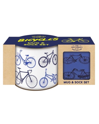 Robert Frederick Gentlemen's Emporium Enamel Mug & Socks - Bicycles image