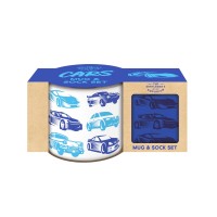 Robert Frederick Gentlemen's Emporium Enamel Mug & Socks - Cars