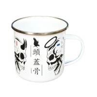 Robert Frederick Enamel Mug Skulls