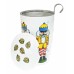 Teaeve Nutcracker Design Double Walled Reusable Travel Mug with infuser basket image